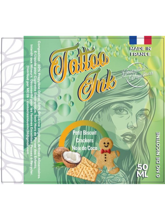 TATTOO INK - Petit Biscuit Crackers Noix de Coco 50ML 14,90 €
