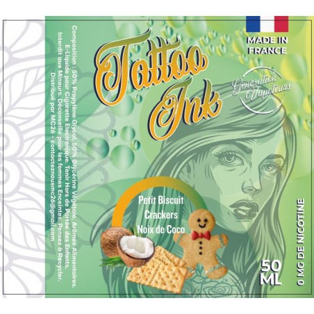 TATTOO INK - Petit Biscuit Crackers Noix de Coco 50ML 9,90 €