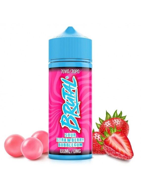 SOUR STRAWBERRY BUBBLEGUM 100ML - BRUTAL 18,90 €