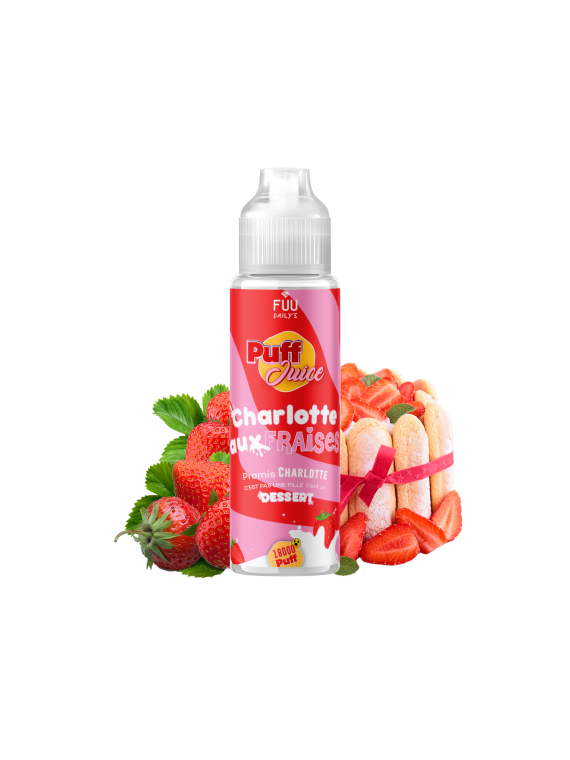 CHARLOTTE AUX FRAISES 50ML - Puff Juice 19,90 €